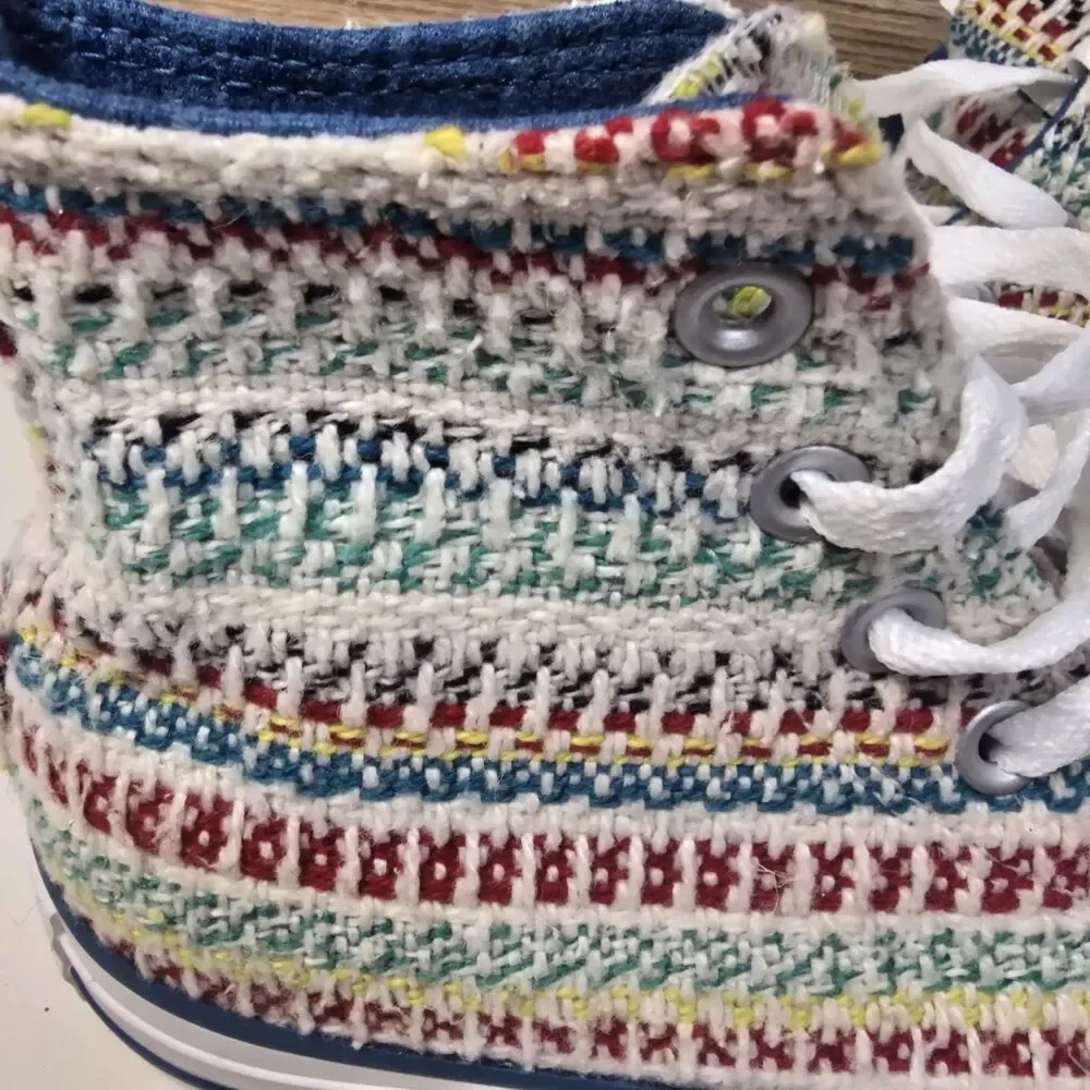 Converse Chuck Taylor All Star Knit High Top Sneakers Youth Size 4 Shoes 346956F